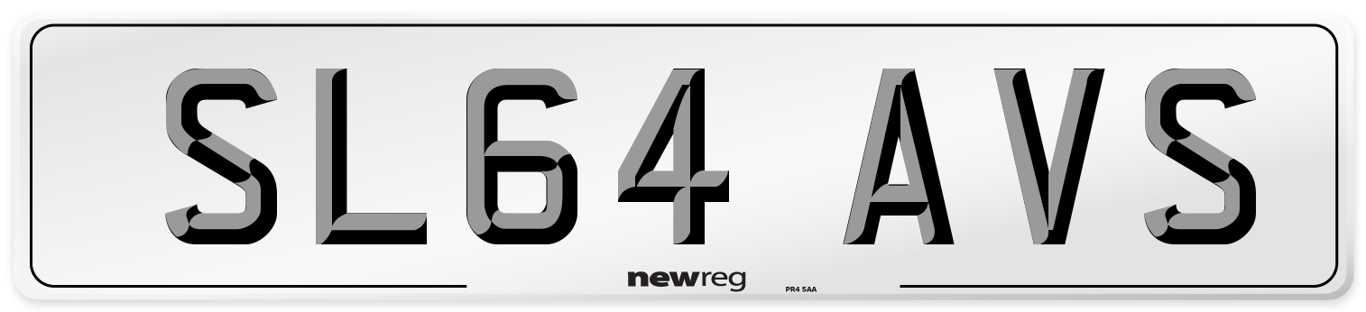 SL64 AVS Number Plate from New Reg